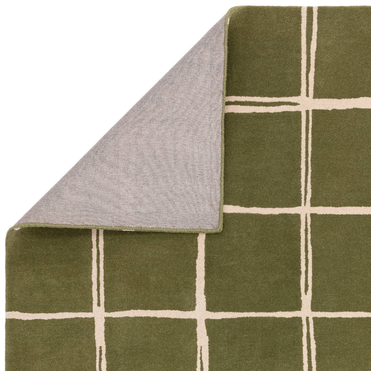 Albany Grid Olive Rug