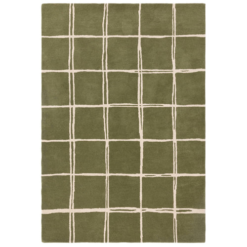 Albany Grid Olive Rug