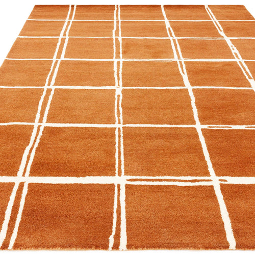 Albany Grid Rust Rug