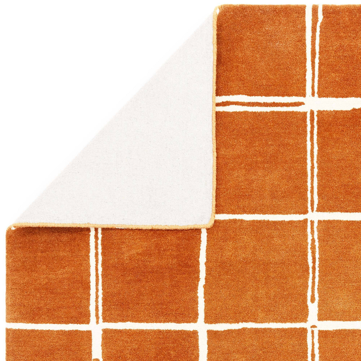 Albany Grid Rust Rug