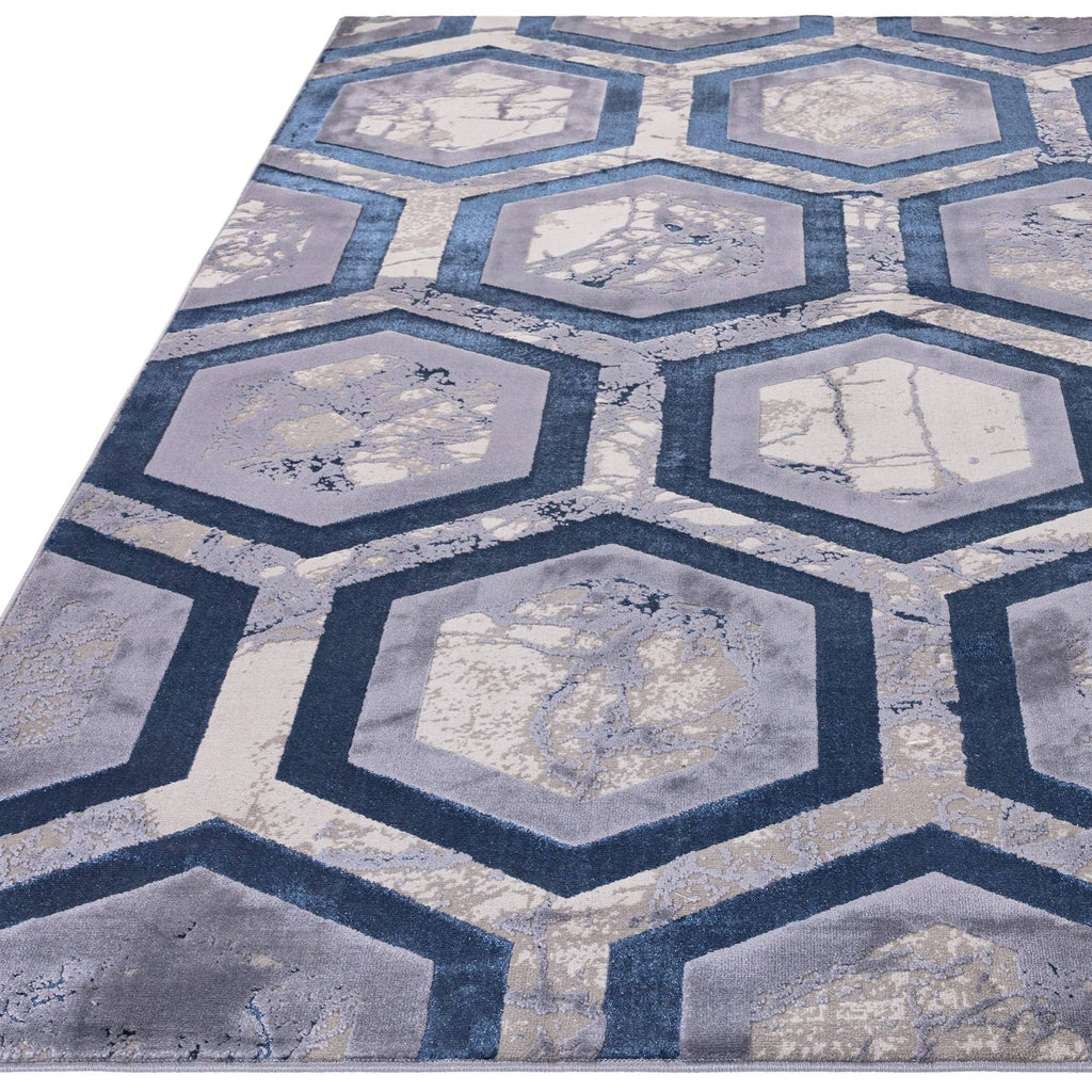 Aurora Hexagon Rug AU19
