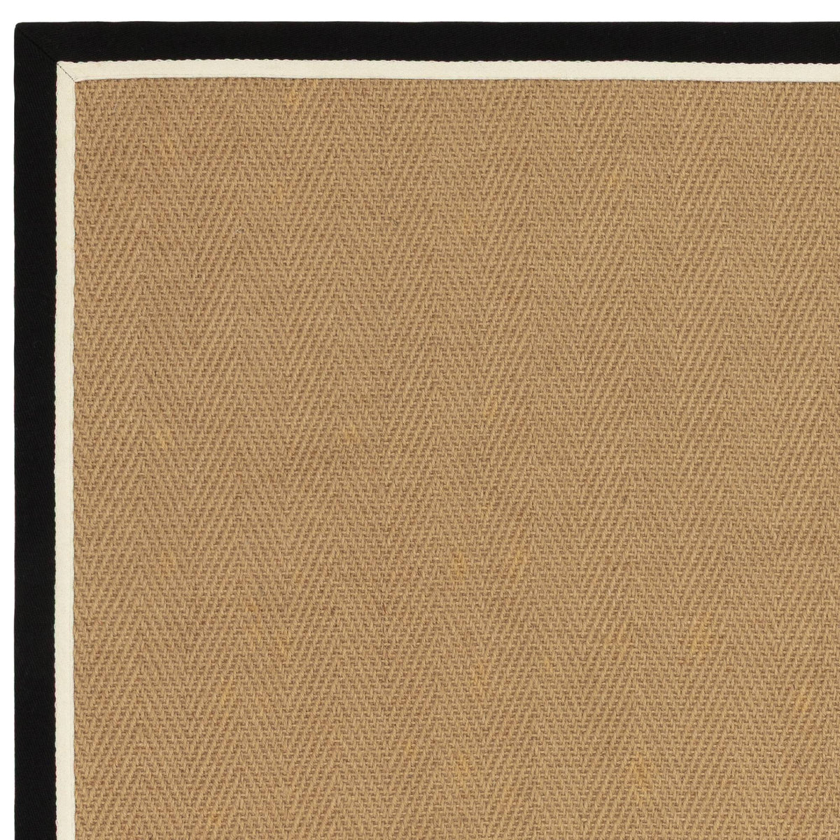 Bordo Herringbone Charcoal Cream