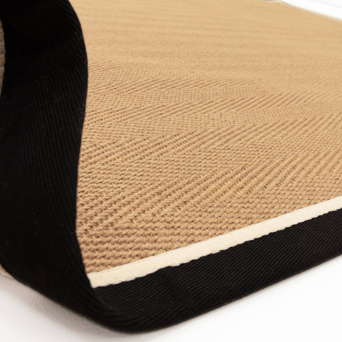 Bordo Herringbone Charcoal Cream