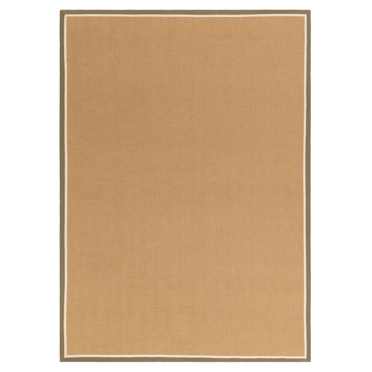 Bordo Herringbone Khaki Cream