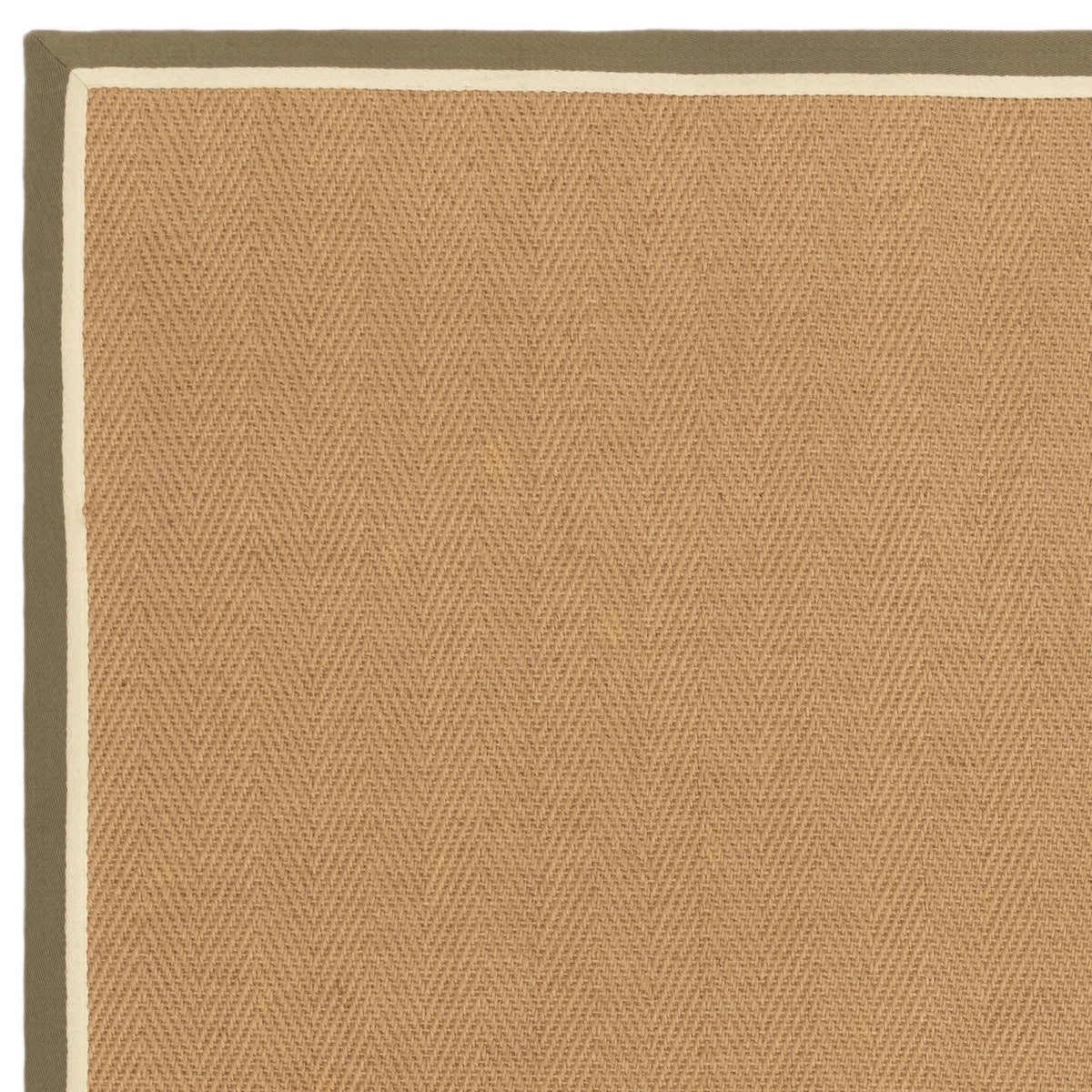 Bordo Herringbone Khaki Cream