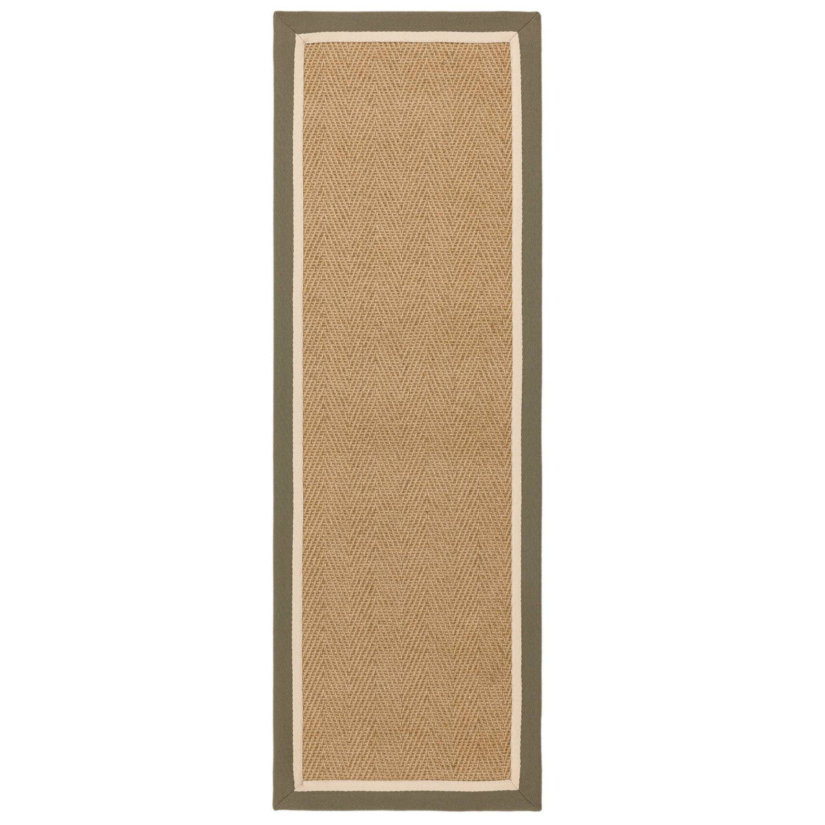 Bordo Herringbone Khaki Cream