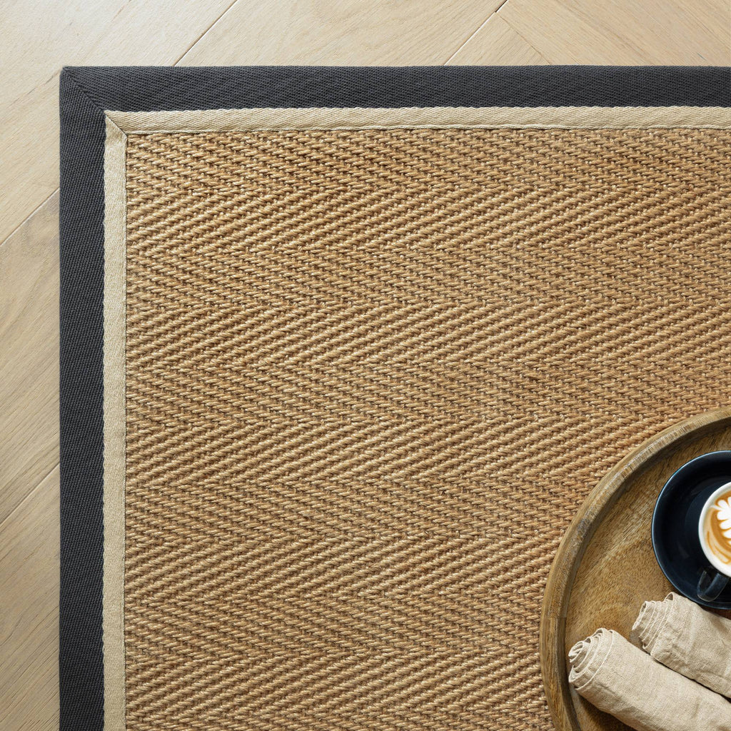 Bordo Herringbone Slate Cream