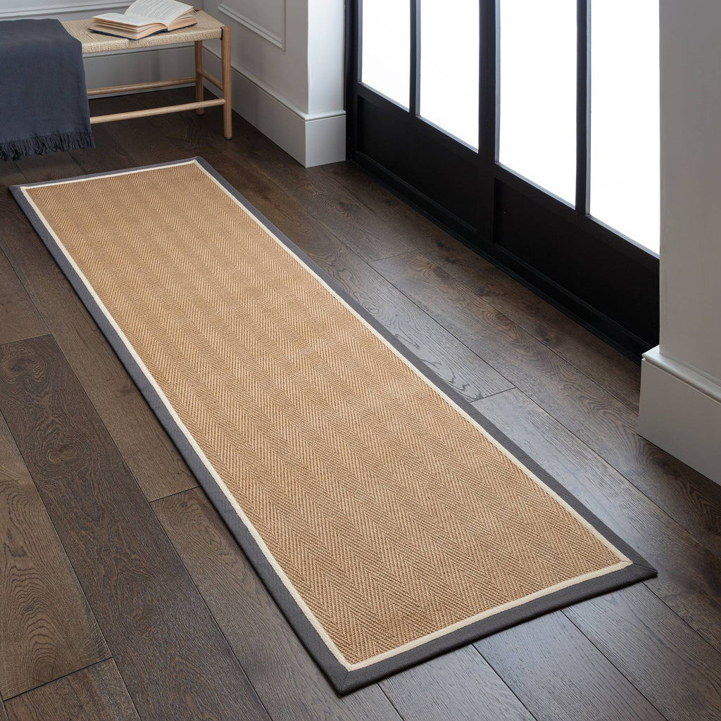 Bordo Herringbone Slate Cream