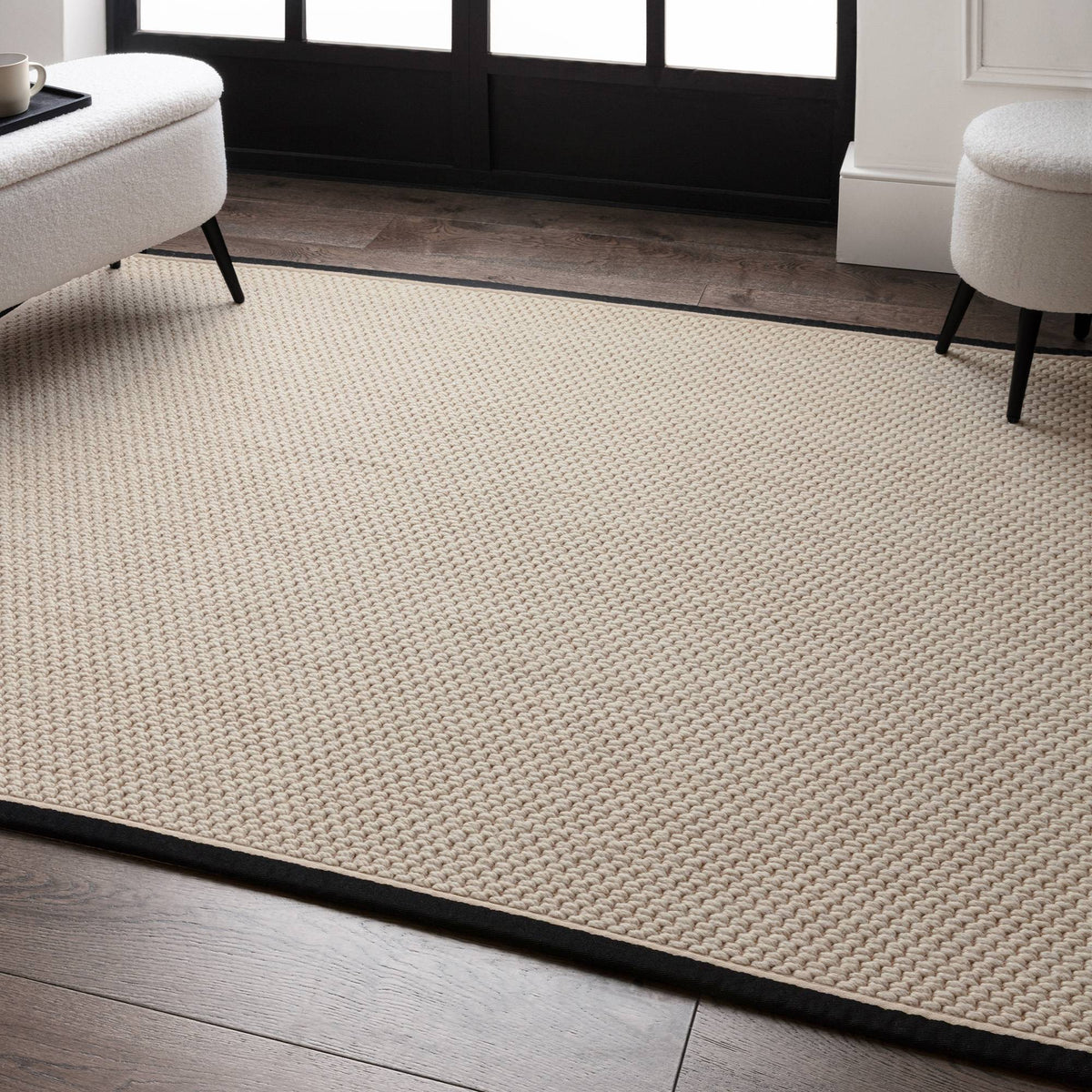 Korra Double Loop Charcoal Cream