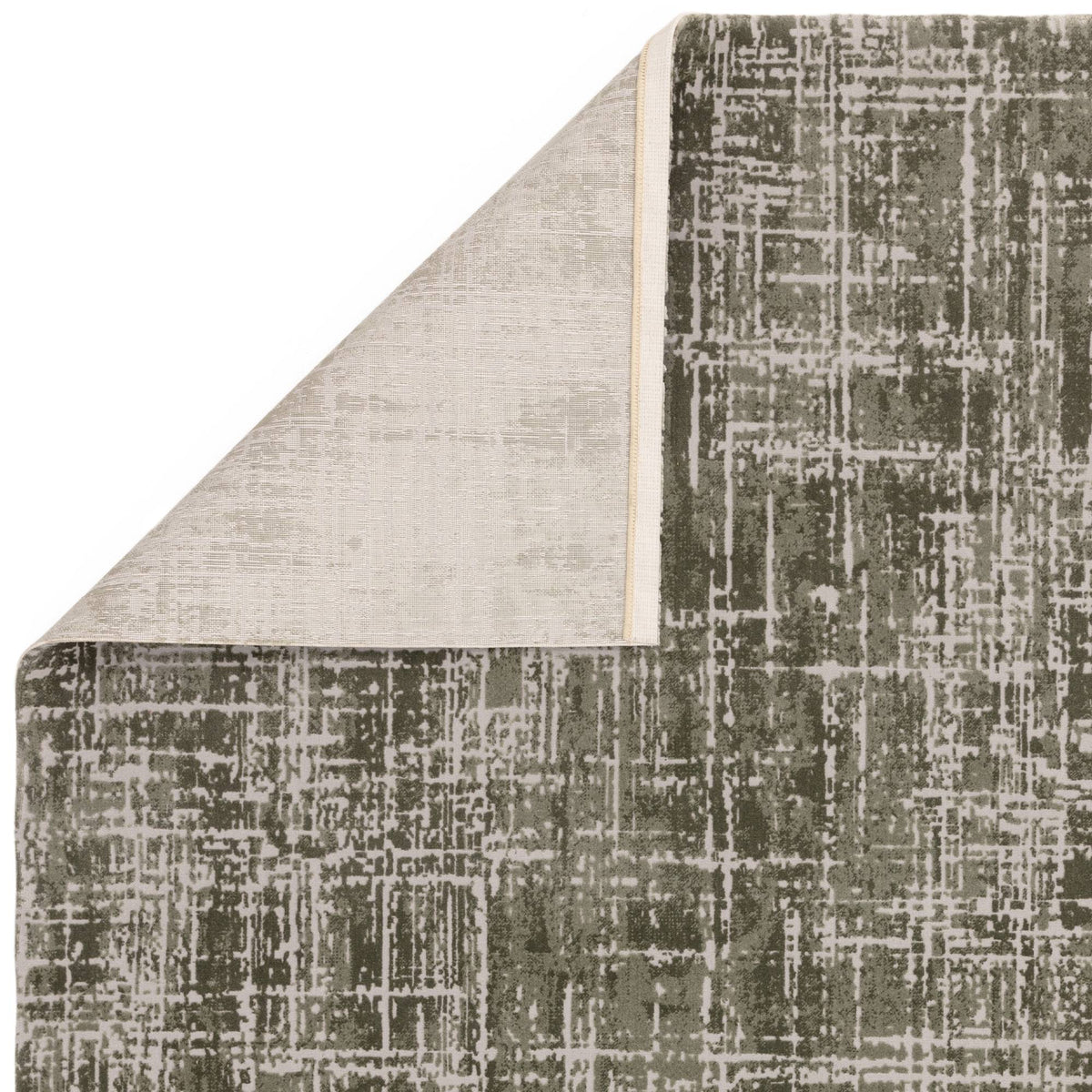 Kuza Abstract Green Rug