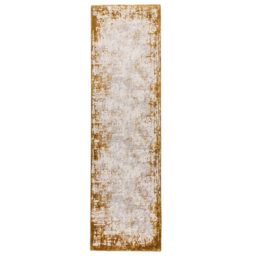 Kuza Border Gold Rug