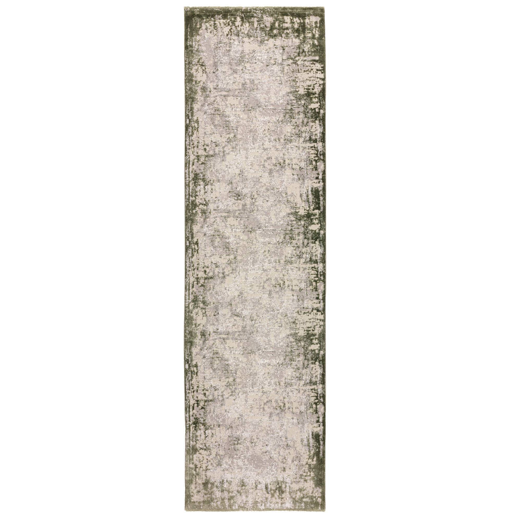 Kuza Border Green Rug
