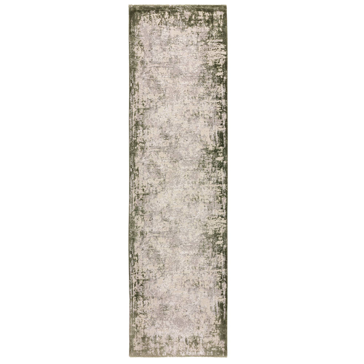 Kuza Border Green Rug