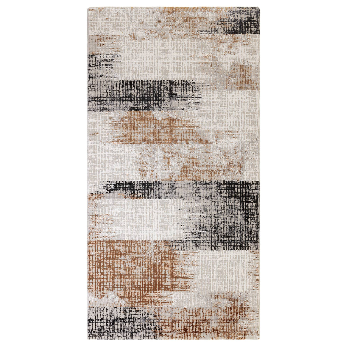 Kuza Lines Terracotta Rug