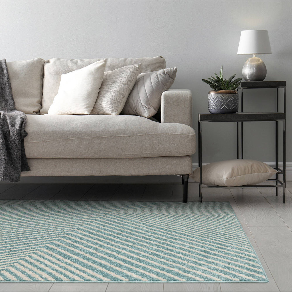 Muse Blue Cross Rug MU19