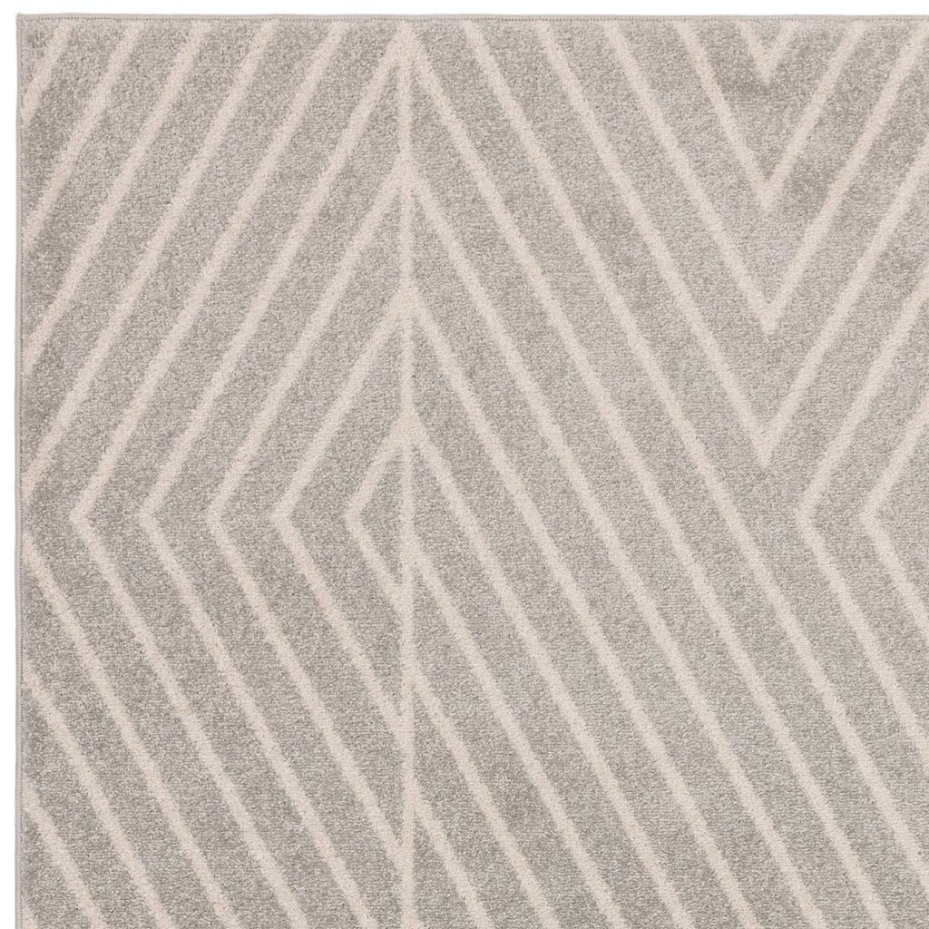 Muse Grey Linear Rug MU09