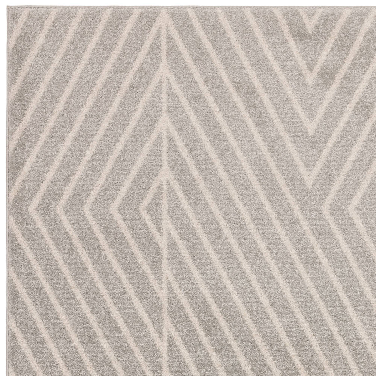 Muse Grey Linear Rug MU09
