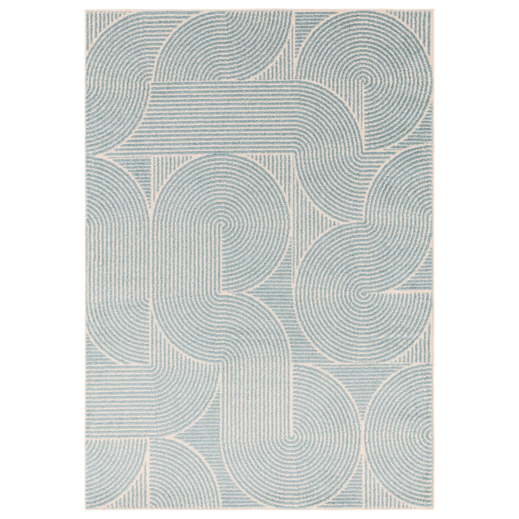 Muse Blue Swirl Rug MU02
