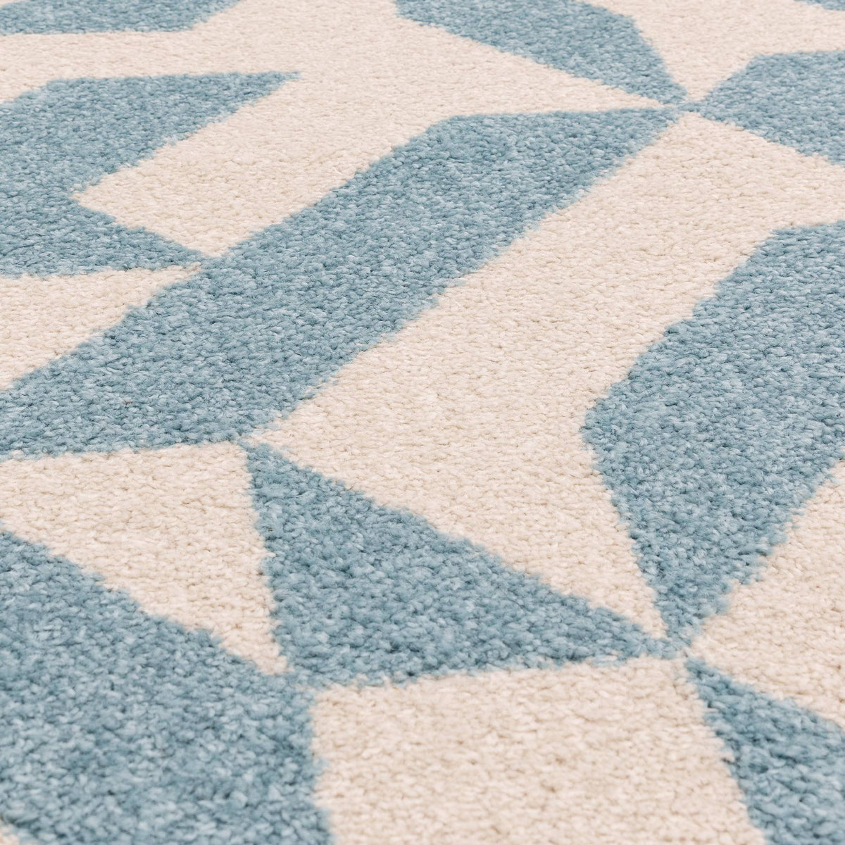 Muse Blue Shapes Rug MU03