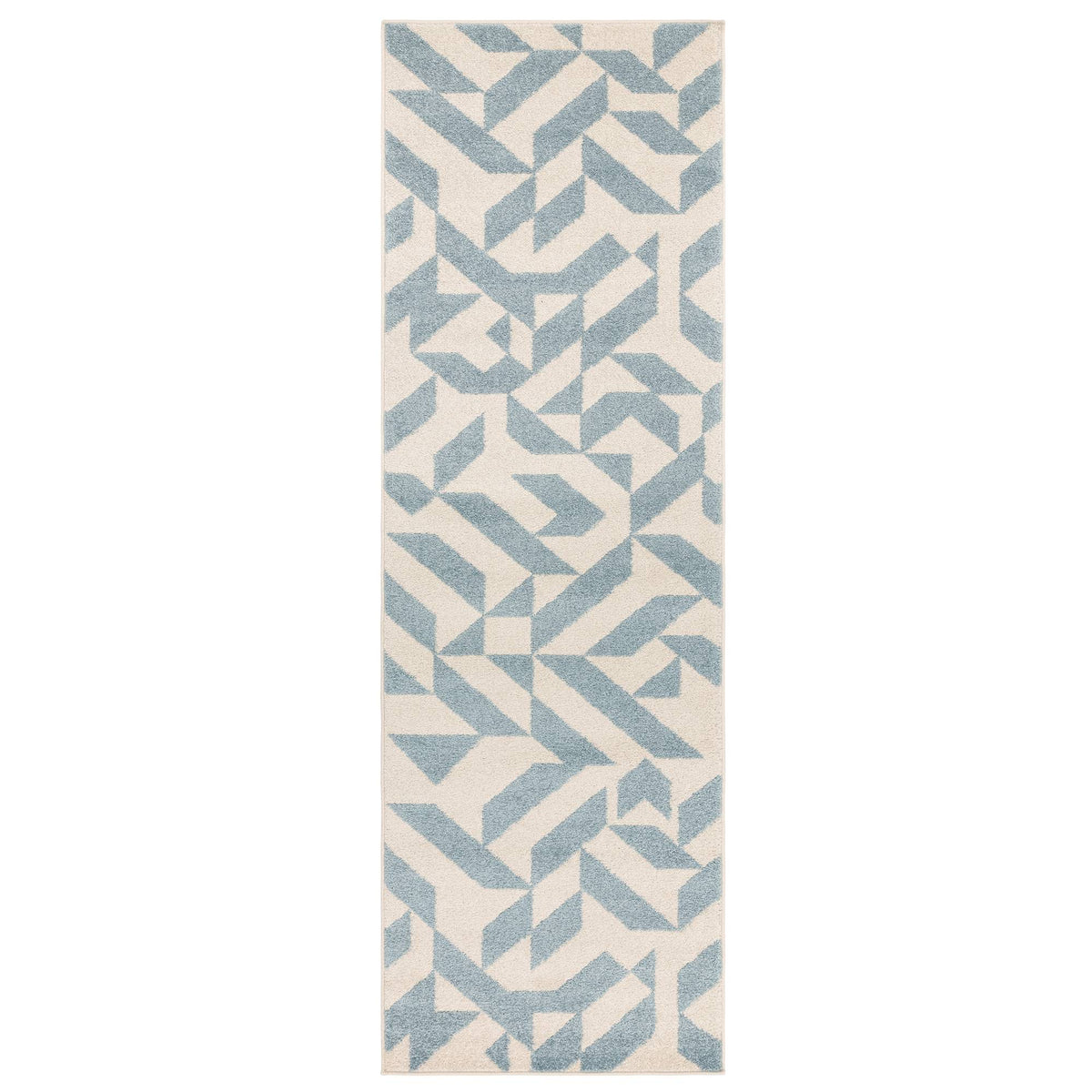 Muse Blue Shapes Rug MU03