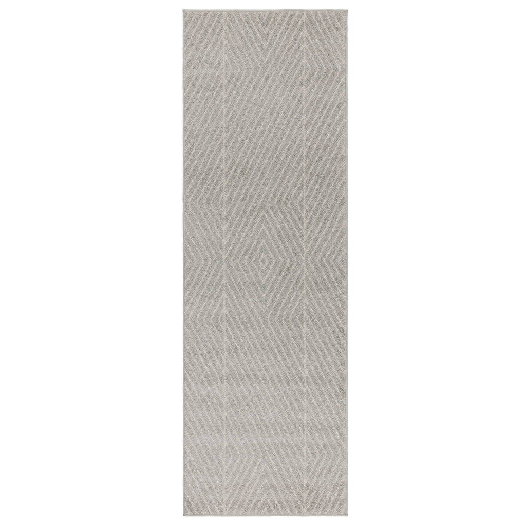 Muse Grey Linear Rug MU09