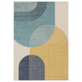 Muse Blue Retro Rug MU15