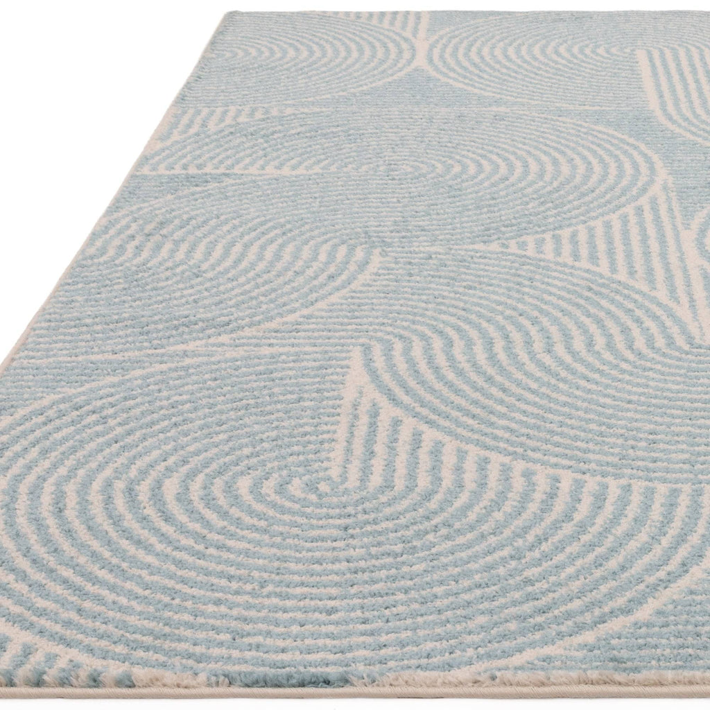 Muse Blue Swirl Rug MU02