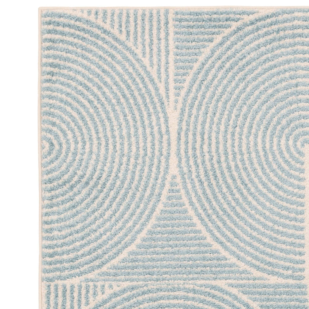 Muse Blue Swirl Rug MU02