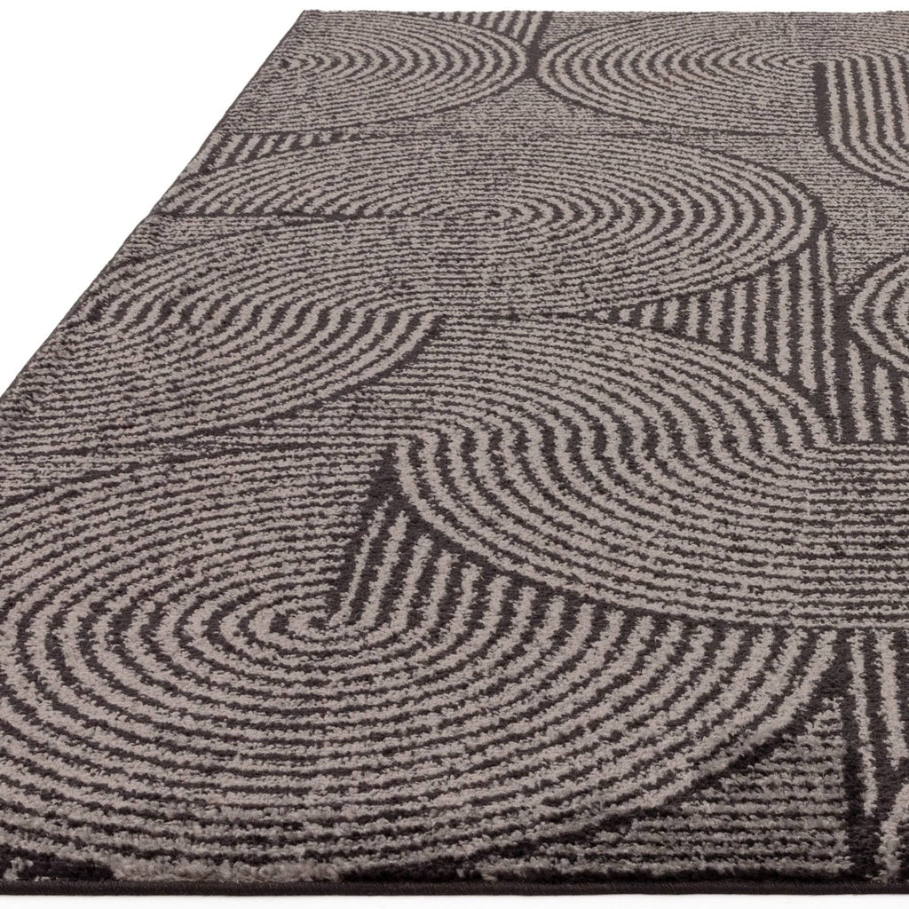 Muse Charcoal Swirl Rug MU01