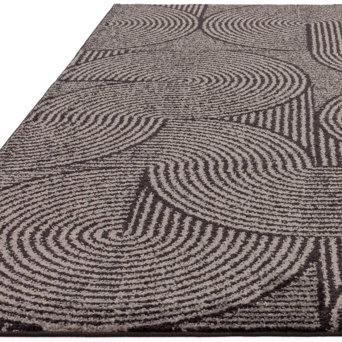 Muse Charcoal Swirl Rug MU01