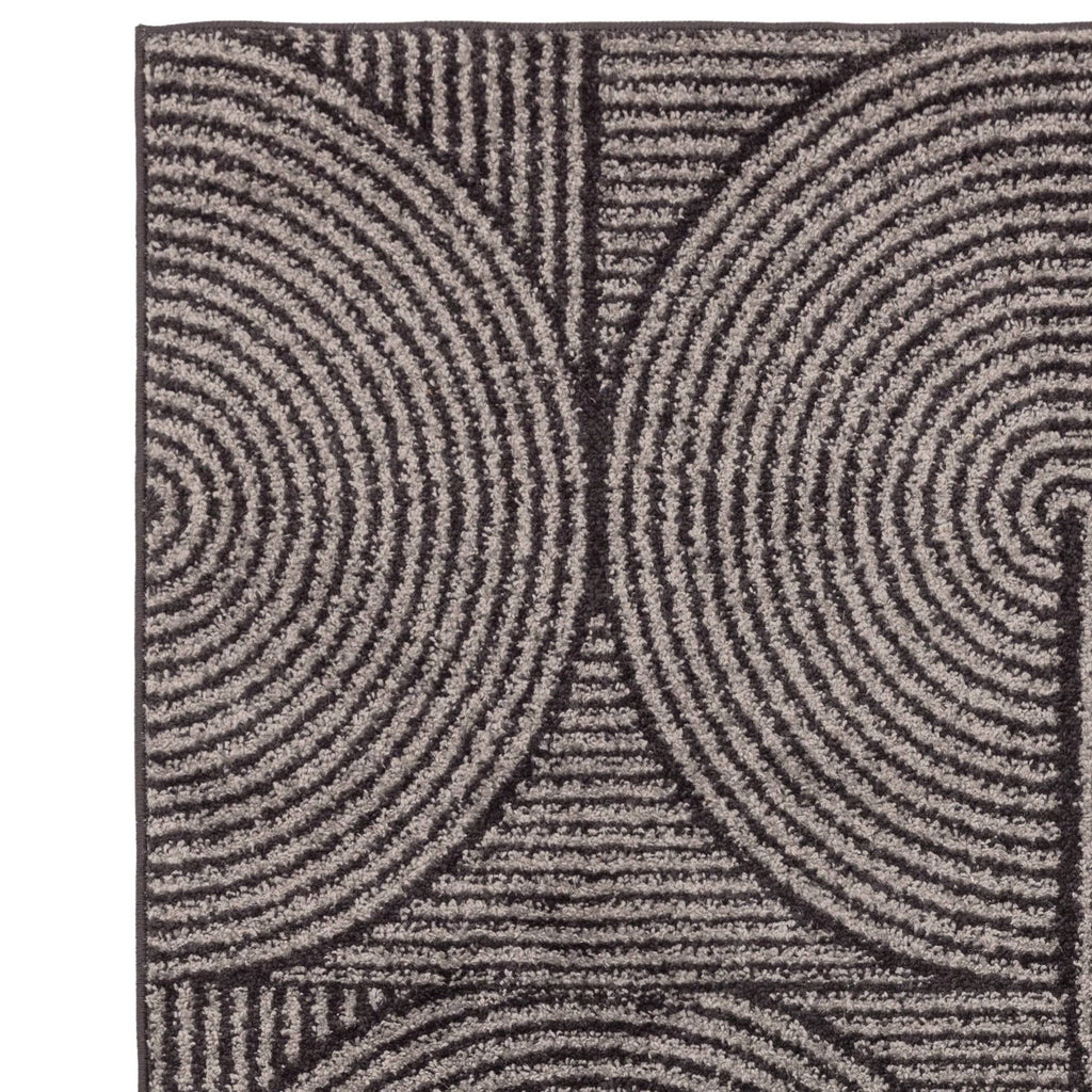 Muse Charcoal Swirl Rug MU01