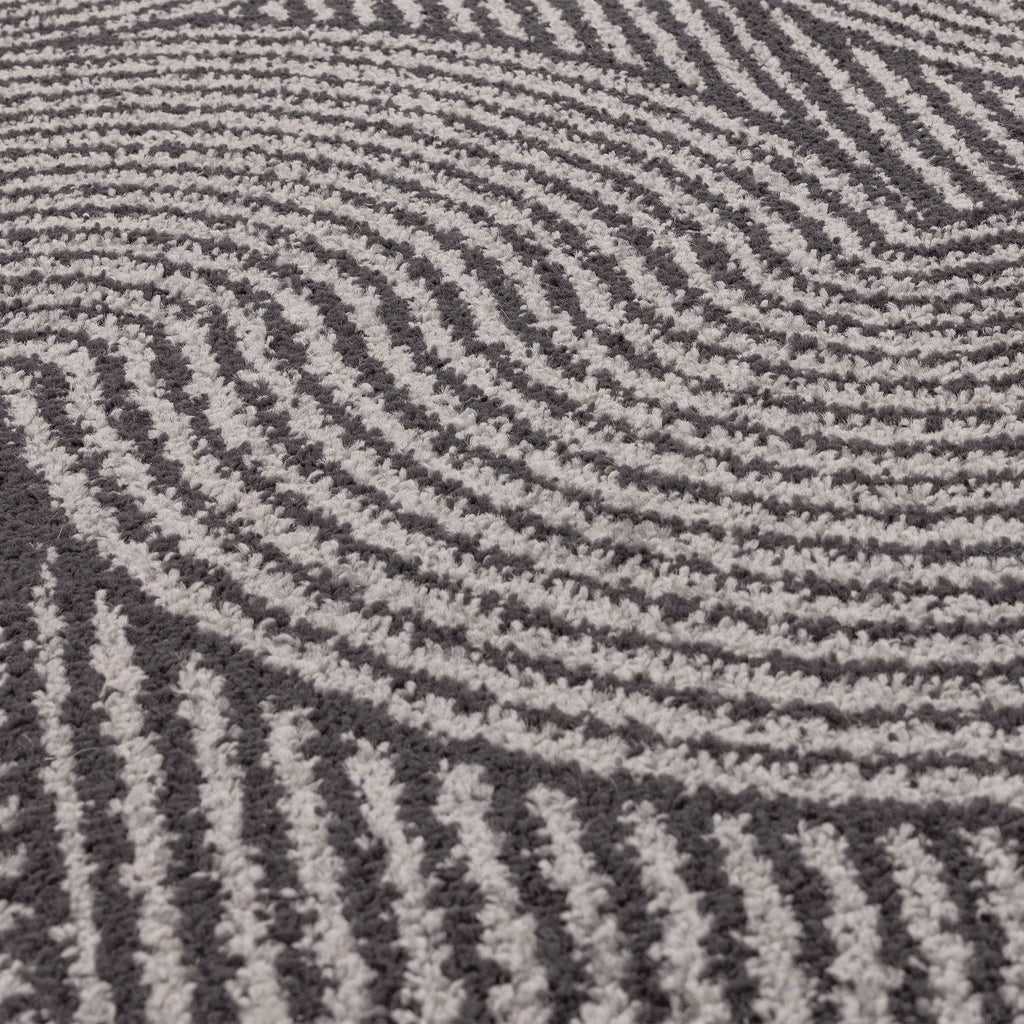 Muse Charcoal Swirl Rug MU01
