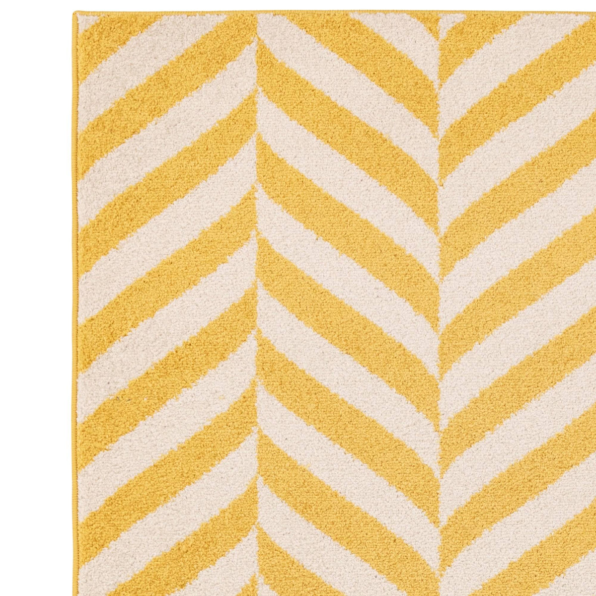Muse Yellow Chevron Rug MU08