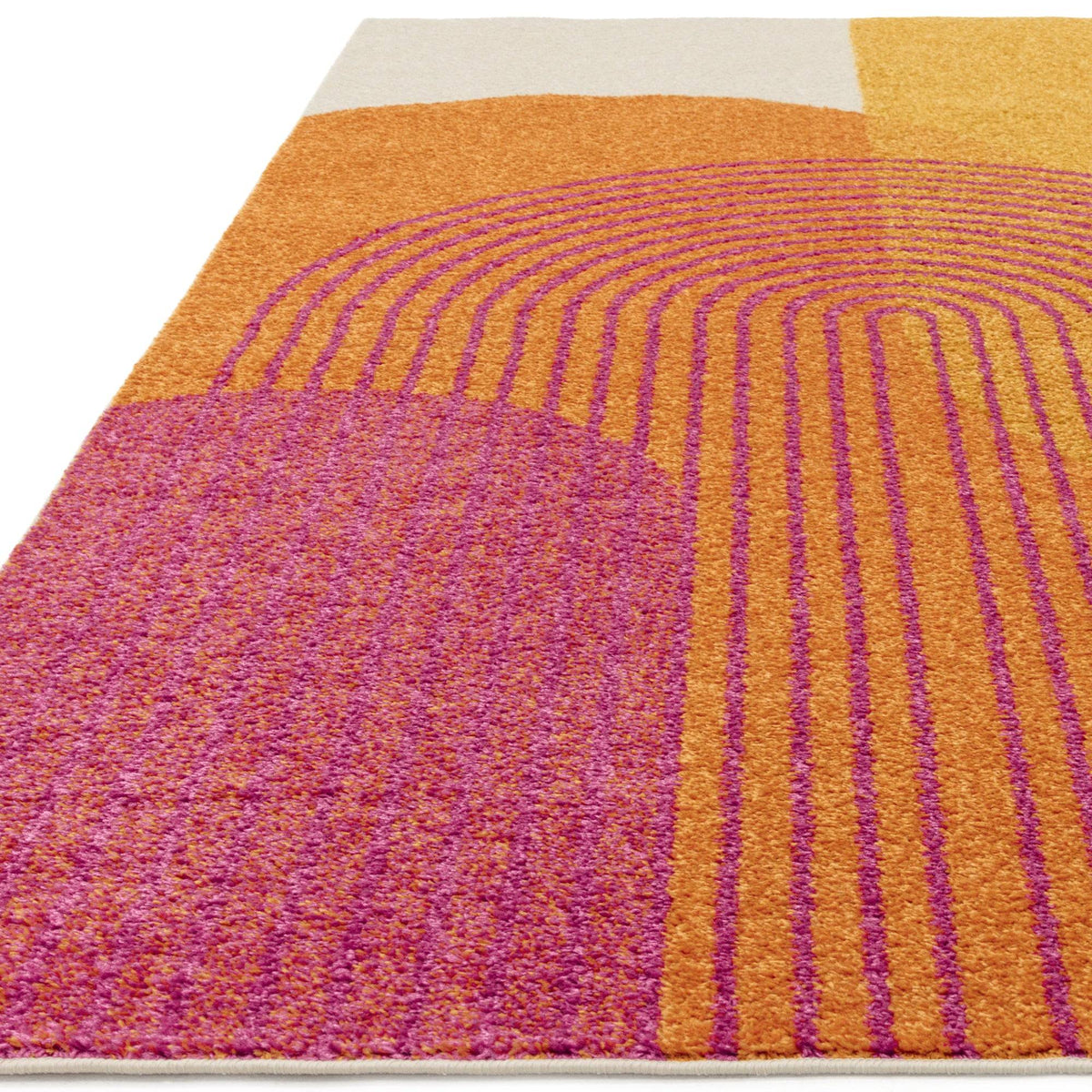 Muse Orange Retro Rug MU13