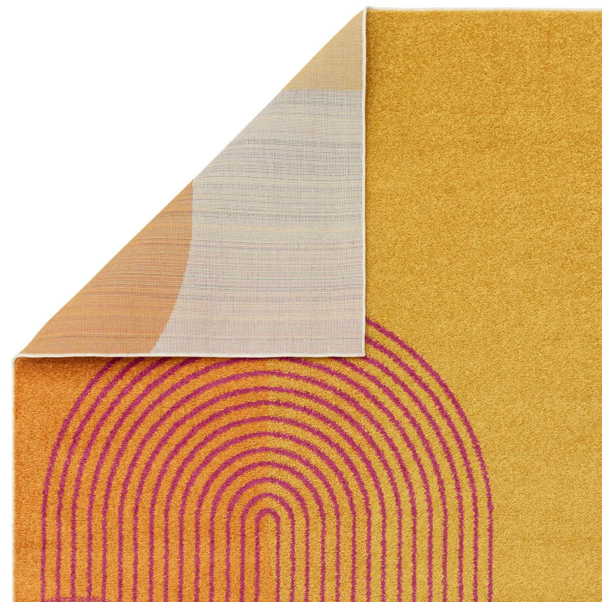 Muse Orange Retro Rug MU13
