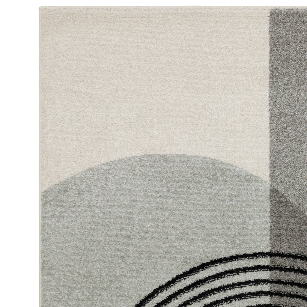 Muse Grey Retro Rug MU14