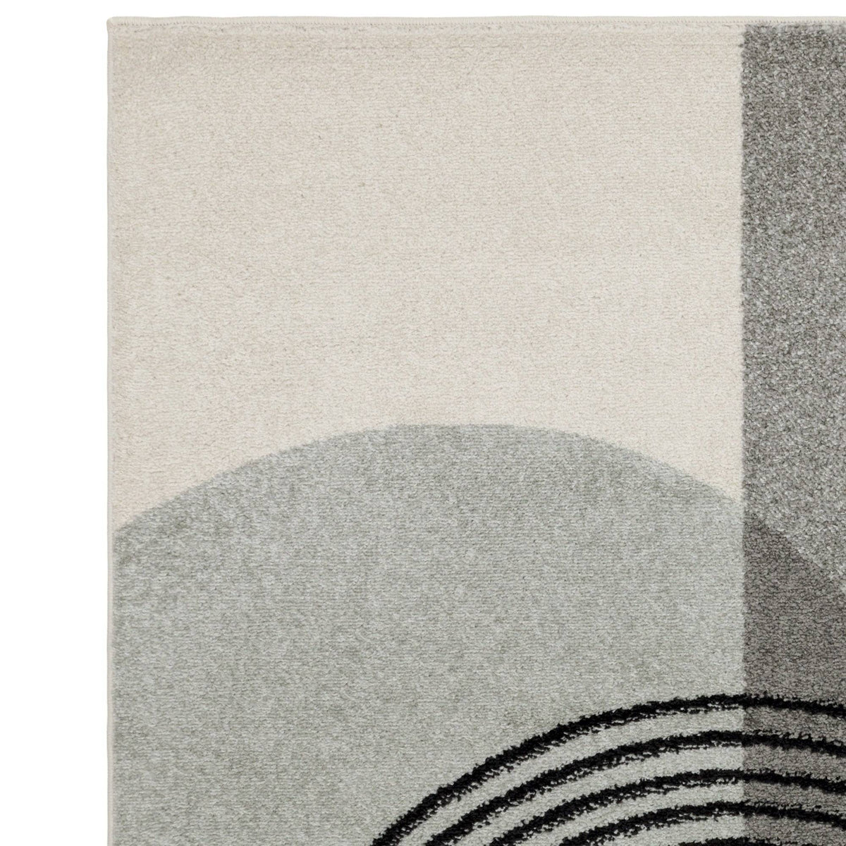 Muse Grey Retro Rug MU14