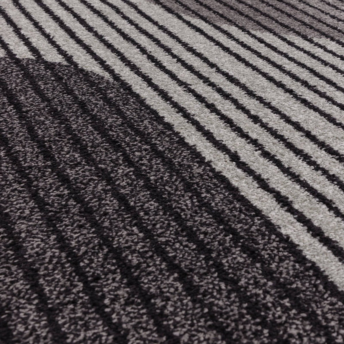 Muse Grey Retro Rug MU14